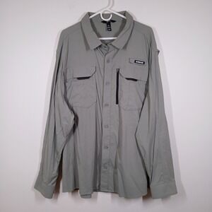 Alaskan Hardgear Shirt Men 3XL Green Nylon Utility Fishing Outdoor Gorpcore